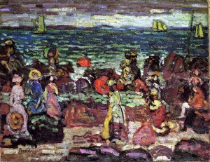 A Dark Day by Maurice Brazil Prendergast Oil Painting Reproduction