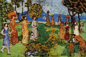 A Day in the Country by Maurice Brazil Prendergast - Hand-Painted Oil Painting Reproduction