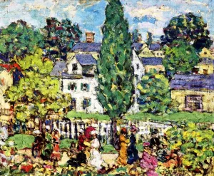 Afternoon Stroll, Summer by Maurice Brazil Prendergast Oil Painting Reproduction