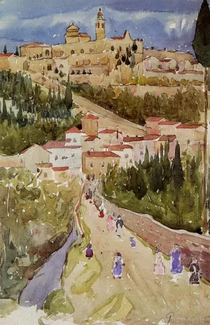 Assisi by Maurice Brazil Prendergast Oil Painting Reproduction