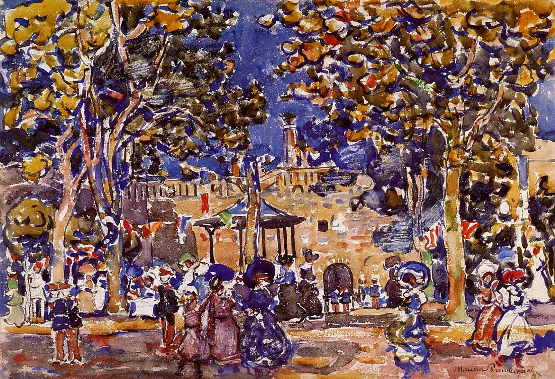 Maurice Brazil Prendergast Band Concert Masterpiece