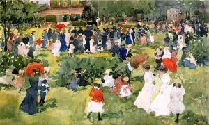 Franklin Park, Boston by Maurice Brazil Prendergast Oil Painting Reproduction