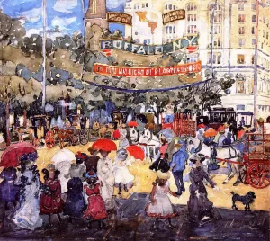 Madison Square by Maurice Brazil Prendergast - Hand-Painted Oil Painting Reproduction