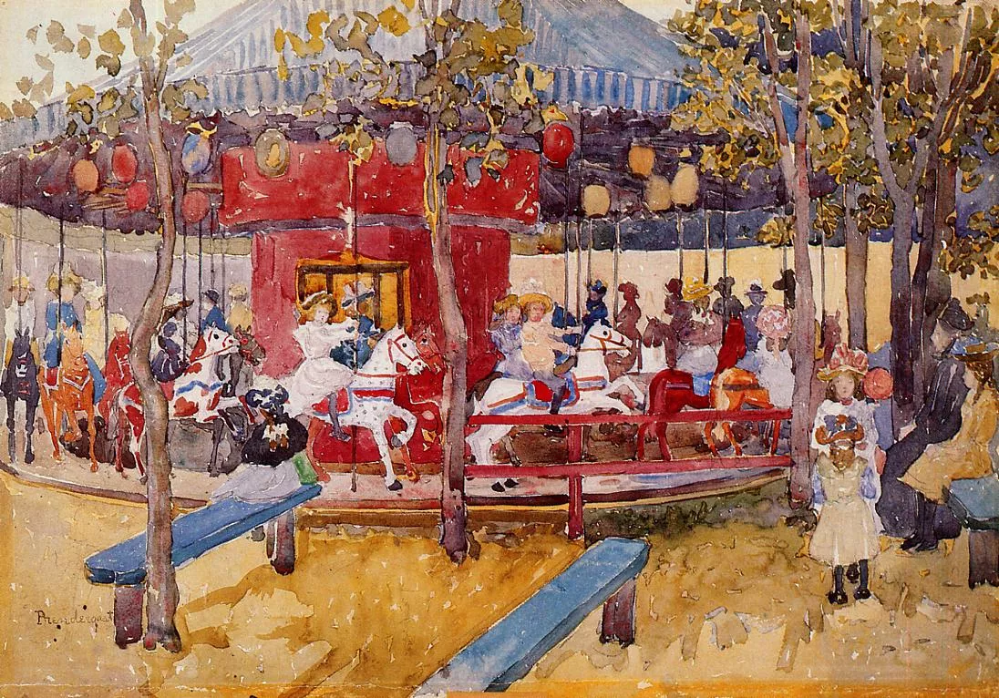 Maurice Brazil Prendergast Merry-Go-Round, Nahant Masterpiece