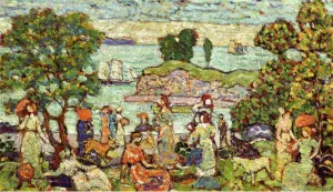 Outer Harbor by Maurice Brazil Prendergast Oil Painting Reproduction