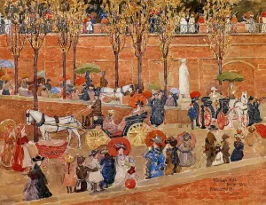 Pincian Hill, Rome also known as Afternoon, Pincian Hill by Oil Painting Reproduction