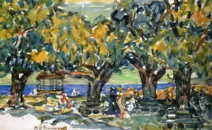 Salem, Massachusetts by Maurice Brazil Prendergast - Hand-Painted Oil Painting Reproduction