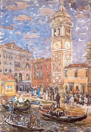 Santa Maria Formosa, Venice by Maurice Brazil Prendergast Oil Painting Reproduction