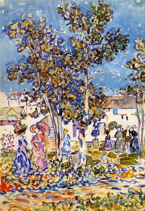 Spring Promenade by Maurice Brazil Prendergast Oil Painting Reproduction