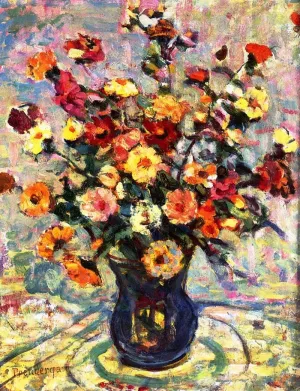 Still Life with Flowers by Oil Painting Reproduction